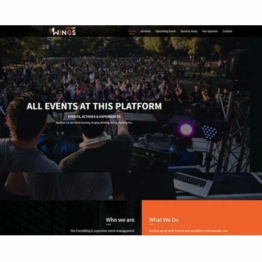Event Wings – HTML Template