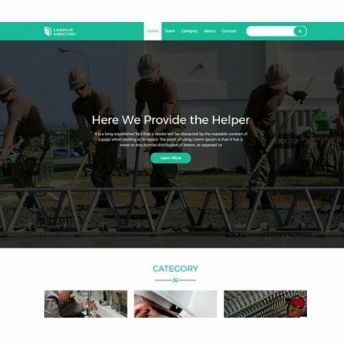 Labour Directory – HTML Template