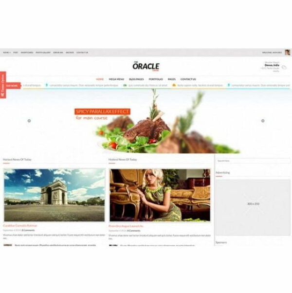 Oracle News – HTML Template