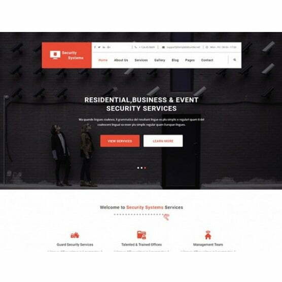 Security Services – HTML Template