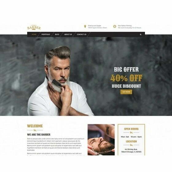 The Barber – HTML Template